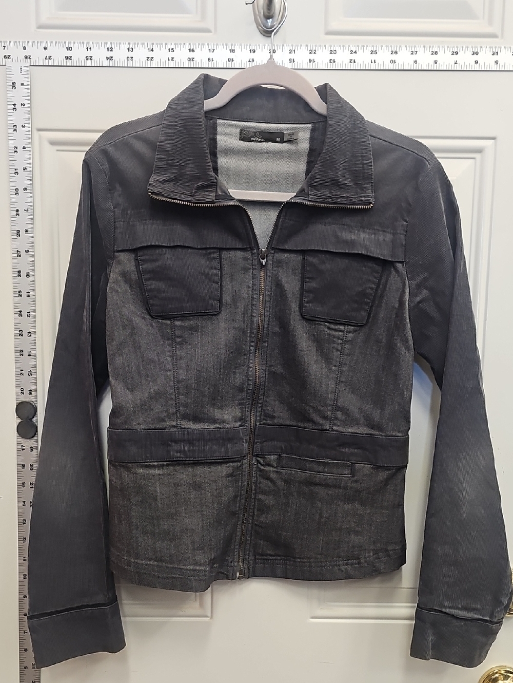 Prana, Men's, Women's, Gray, Zip-Up Utility, Jacket, Casual, Classic, Office